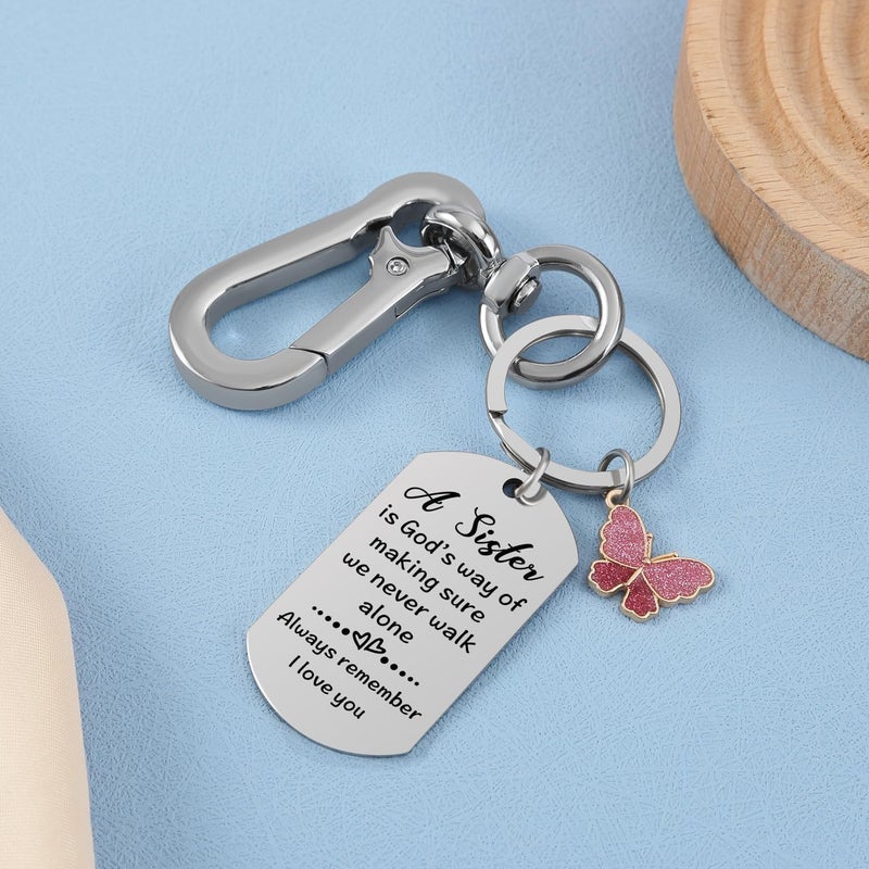 Keniot Gift for Sister, Sister Birthday Christmas Valentines Day Gifts keychain from Brother - Image 5